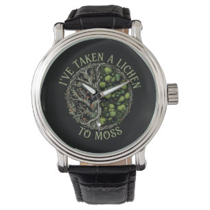 Ich habe eine Flechte zu Moos - Lustiger Natur-Wor Armbanduhr