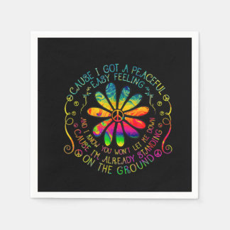 Ich habe eine friedliche Hippie Serviette