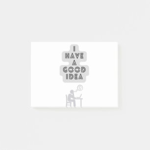 Ich habe eine gute Idee Post-it Klebezettel