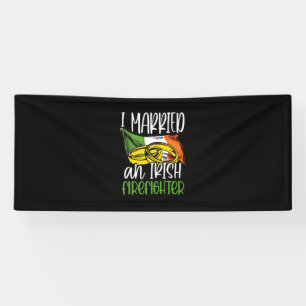 Ich habe eine irische Feuerwehrfrau-Hochzeitsgesch Banner