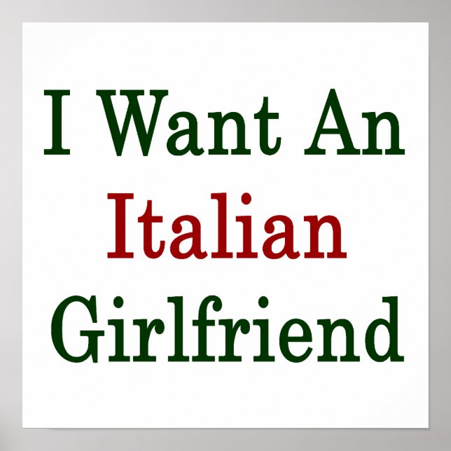Ich habe eine italienische Freundin Gewollt Poster (Vorne)