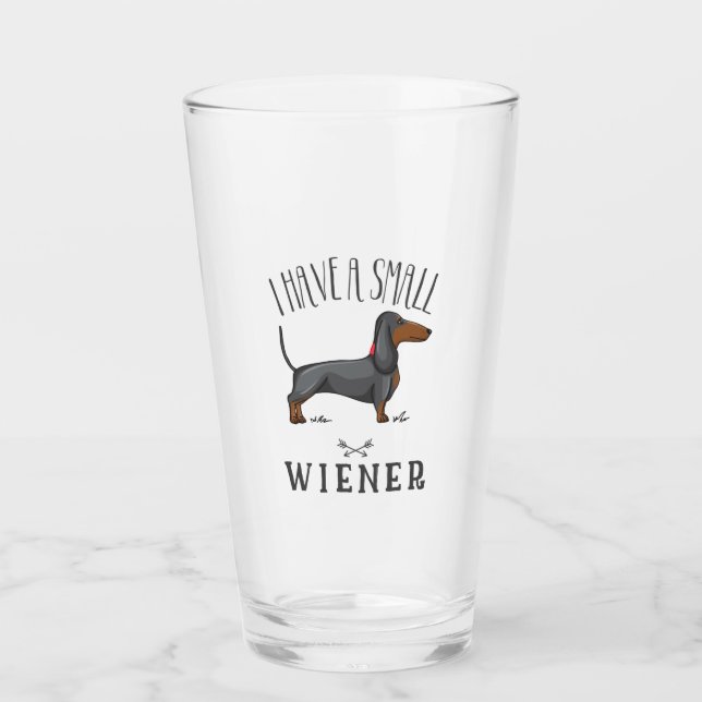Ich habe eine kleine Dackel Glas (Vorderseite)
