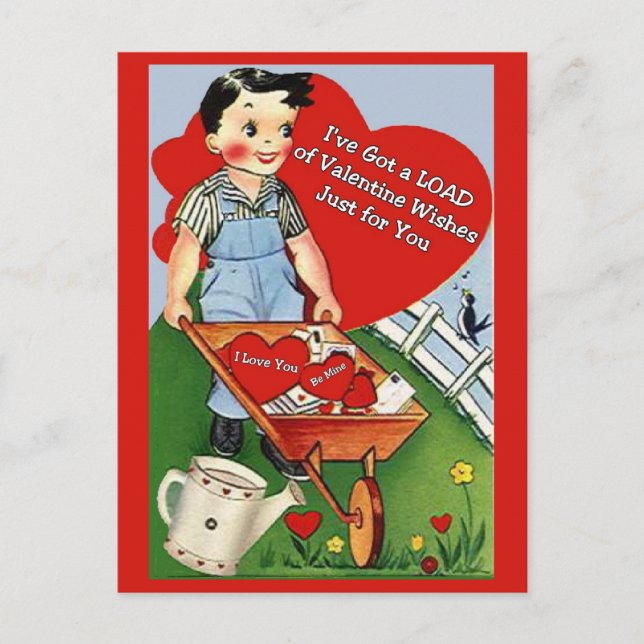 Ich habe eine Last von Valentinischen Wünschen nur Postkarte (Vorderseite)