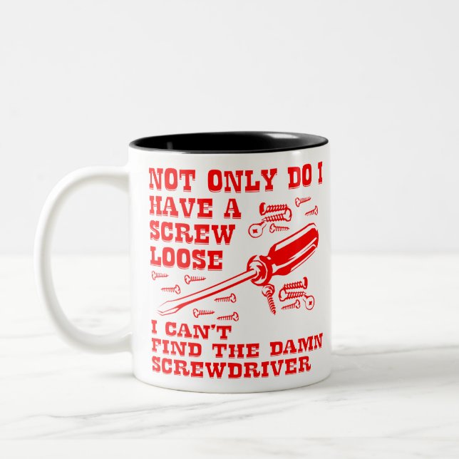 Ich habe eine Schraube verloren und ich kann die S Zweifarbige Tasse (Links)