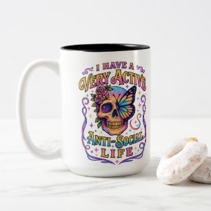 Ich habe eine sehr aktive... zweifarbige tasse