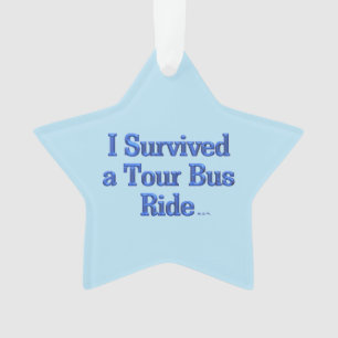 Ich habe eine Tourbusfahrt blaue Sternverzierung ü Ornament