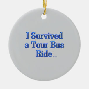 Ich habe eine Tourbusfahrt rund um den keramischen Keramik Ornament