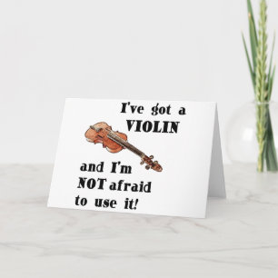 Ich habe eine Violine Got Karte