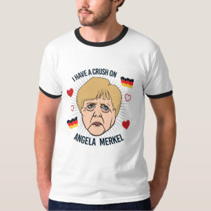 Ich habe eine Zerstampfung auf Angela Merkel - - T-Shirt