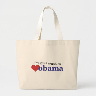 Ich habe eine Zerstampfung auf Obama Jumbo Stoffbeutel