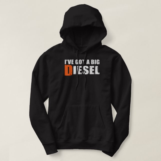 Ich habe einen Big Diesel Got, Big Rig 4wd LKW Ges Hoodie (Design vorne)