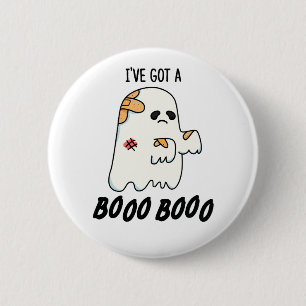 Ich habe einen Boo Boo Funny Halloween Ghost Pun G Button