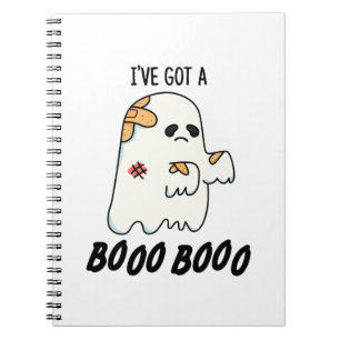 Ich habe einen Boo Boo Funny Halloween Ghost Pun G Notizblock