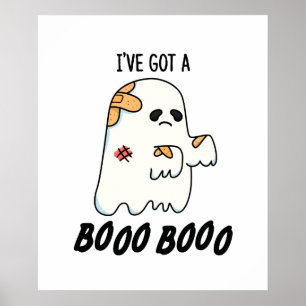 Ich habe einen Boo Boo FunnyHalloween Ghost Pun Go Poster