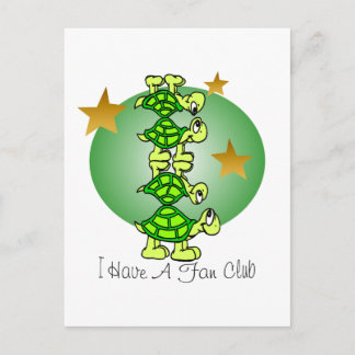 Ich habe einen Fanclub Postkarte
