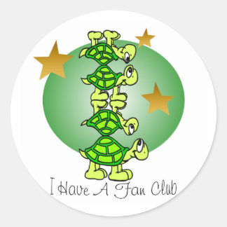 Ich habe einen Fanclub Runder Aufkleber