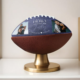 Ich habe einen Helden, den ich ihn Vater Foto Keep Football