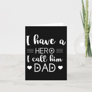 Ich habe einen Helden und nenne ihn Vater Daddy Va Karte