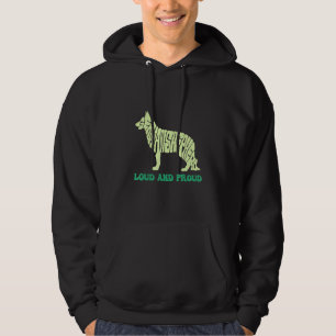 Ich habe einen Hund laut und stolz Tier Deutscher Hoodie