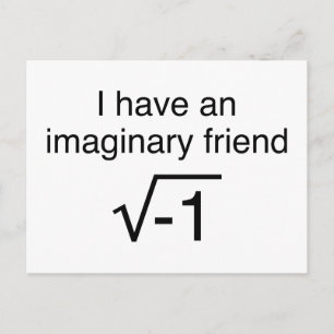 Ich habe einen imaginären Freund Postkarte