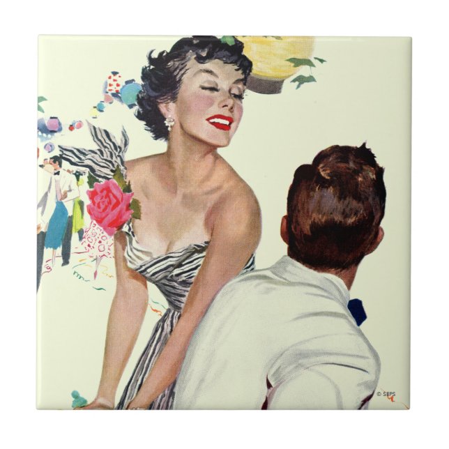 Ich habe einen Mann Gewollt Fliese (Vorderseite)