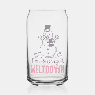 Ich habe einen Meltdown - Funny Snowman Design Dosenglas