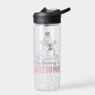 Ich habe einen Meltdown - Funny Snowman Design Trinkflasche