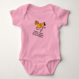 Ich habe einen Pony-Niedlich-Cartoon Gewollt Baby Strampler