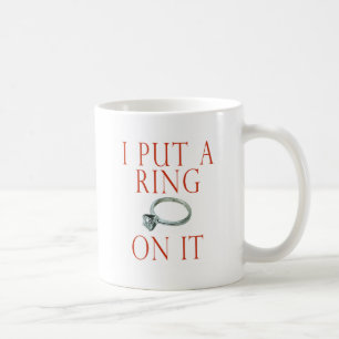 Ich habe einen Ring auf die Verlobung gesetzt Kaffeetasse