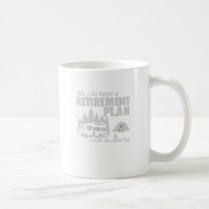 Ich habe einen Ruhestands-Plan, ich plane auf Kaffeetasse