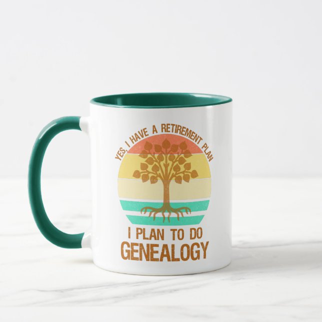 Ich habe einen Ruhestandsplan. Ich habe vor, Genea Tasse (Links)