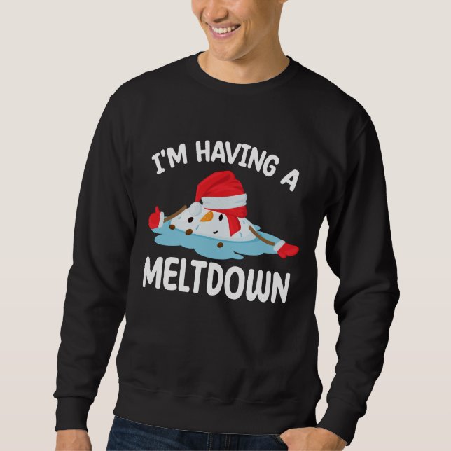 Ich habe einen Schneeschuh für einen Melzenschnee Sweatshirt (Vorderseite)