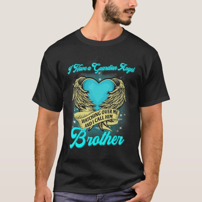 Ich habe einen Schutzengel, der mir zusieht, und i T-Shirt (Vorderseite)
