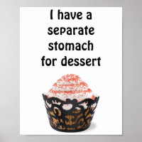 Ich habe einen separaten Magen für Dessertposter