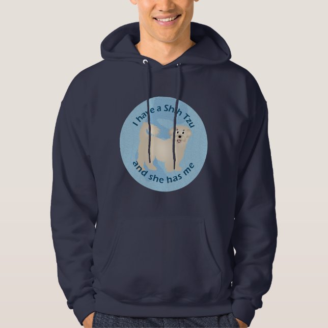 Ich habe einen Shih Tzu Hoodie (Vorderseite)