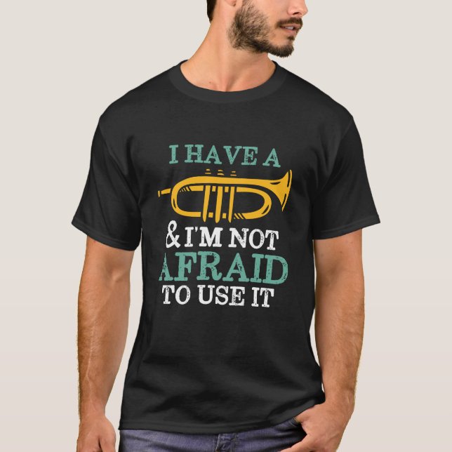 Ich habe einen Spaß mit einem Trumpet-Funny Marchi T-Shirt (Vorderseite)