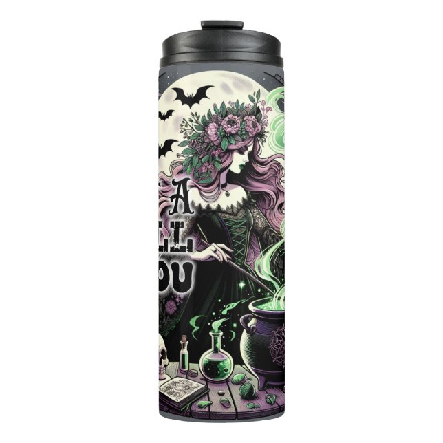 Ich habe einen Zauber auf dich gelegt Thermosbecher (Vorderseite)