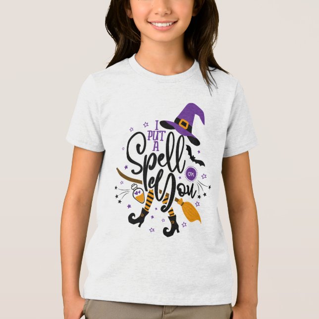 Ich habe einen Zauber auf dich gelegt Tri-Blend Shirt (Vorderseite)