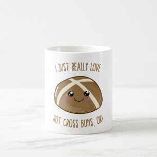 Ich habe einfach nur Liebe Hot Cross Buns, OK! Kaw Kaffeetasse