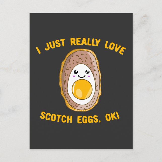 Ich habe einfach nur schottische Eier Liebe, ok! K Postkarte (Vorderseite)