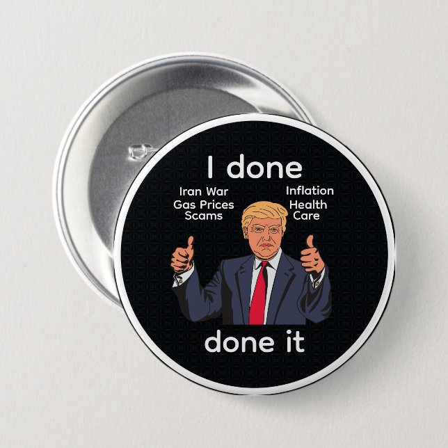 Ich Habe Es Fertig Knopf Button (Vorne & Hinten)