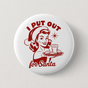 Ich habe es für den Weihnachtsmann herausgebracht  Button