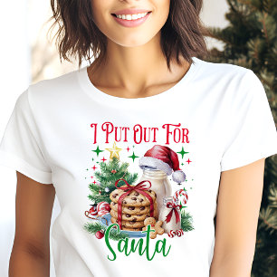 Ich habe es für Santa rausgelegt Lustiges Weihnach Tri-Blend Shirt