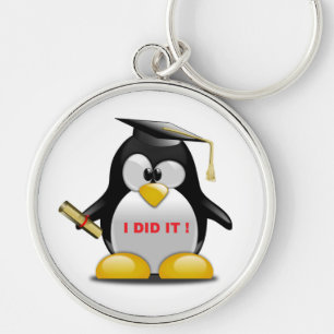 "ICH HABE ES GEMACHT" ABSCHLUSS PENGUIN SCHLÜSSELANHÄNGER