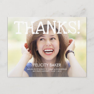 Ich habe es getan! Abschluss Dankeschön Karte