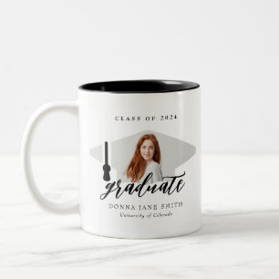 Ich habe es getan! Graduierungsobergrenze Personal Zweifarbige Tasse