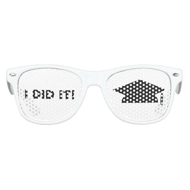 "Ich habe es getan!" Graduierungspartei Shades Sonnenbrille (Vorderseite)