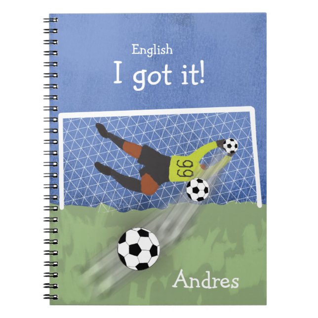 Ich habe es got! Personalisiert Soccer Goalkeeper  Notizblock (Vorderseite)