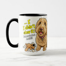 Ich habe es nicht gekaut Lustiger Hundetasse