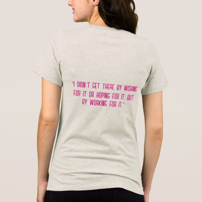 "Ich habe es nicht geschafft, weil ich es wollte Tri-Blend Shirt (Rückseite)